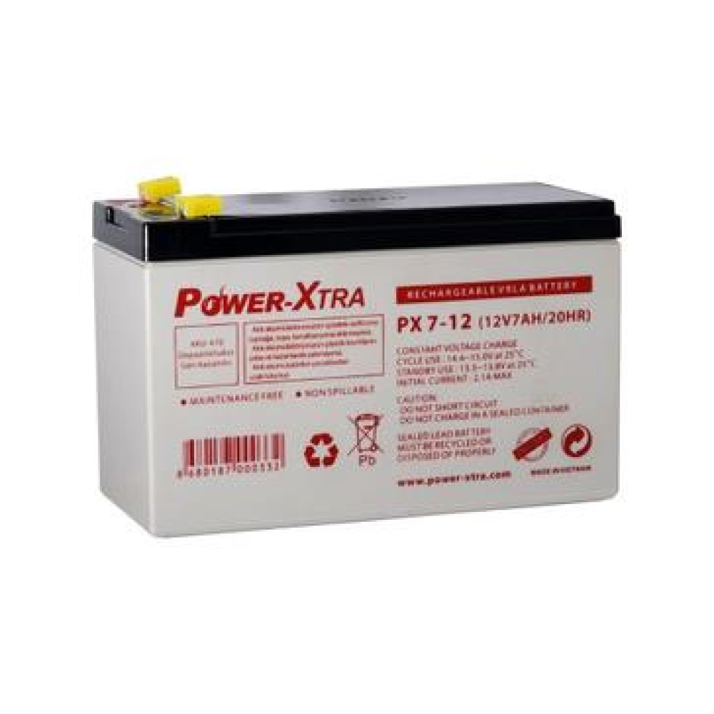 باتری سیلد اسید PowerXtra-12V-7Ah