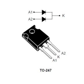 دیود دوبل stth6003cw-300V-60A
