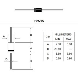 دیود سریع FR157-1.5A-1000V