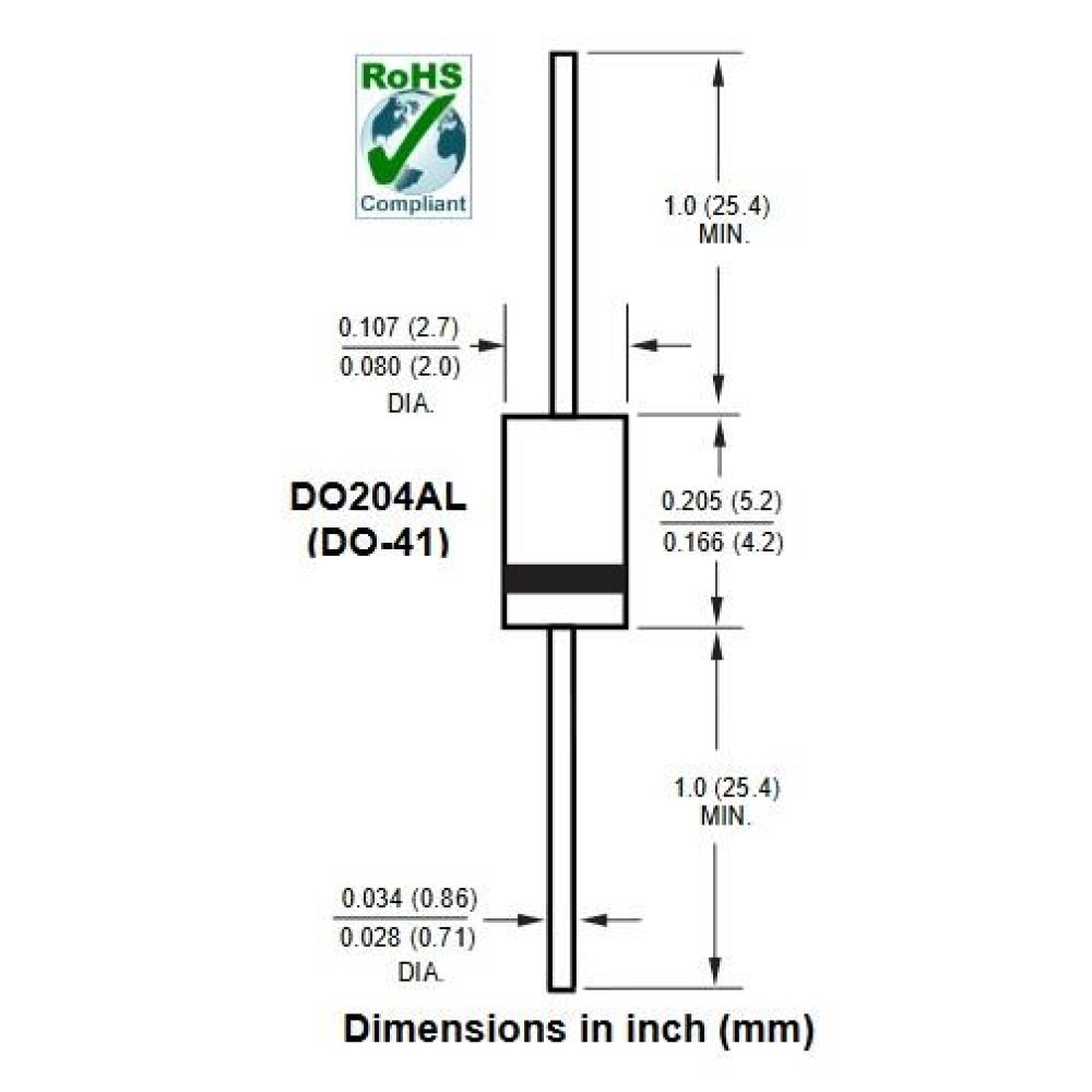 دیود سریع uf4004-1A-400V